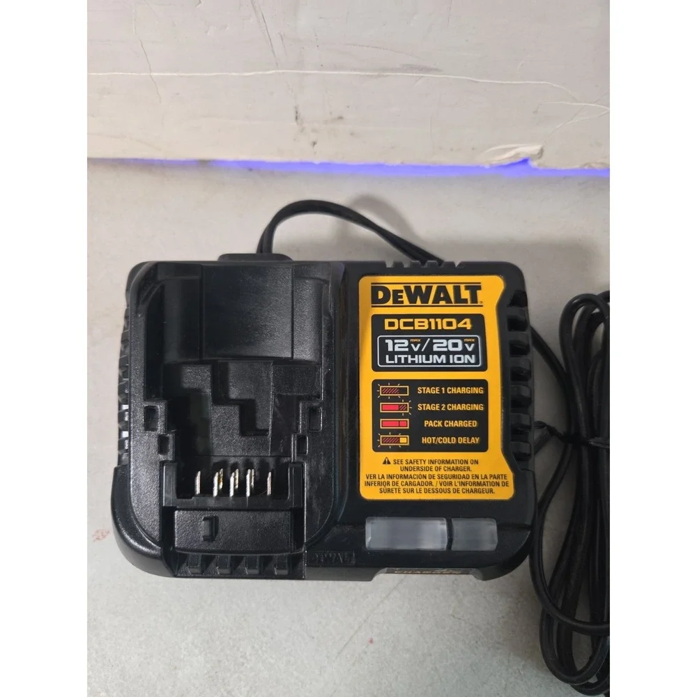 OEM DEWALT DCB1104 12V & 20V Volt MAX Li-Ion 4 Amp Fast Charger Battery Charger